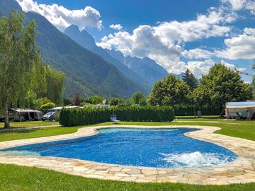 Visitor image of the lovely clean pool with stunning backdrop