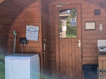 Amenities outside the pod