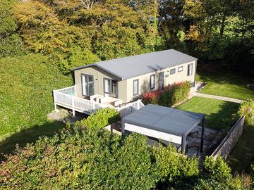 Aerial view of the lodge