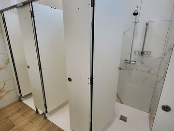Multiple showers in the facilities block