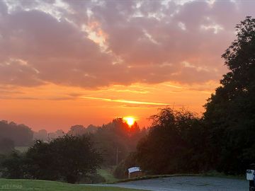 Beautiful morning sunrise