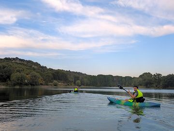 Kayaking on the lake