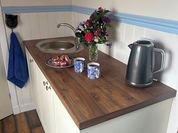 Kitchenette with kettle