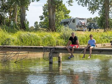 Fishing jetty on the saône