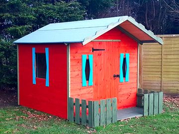 Wendy house in the play area