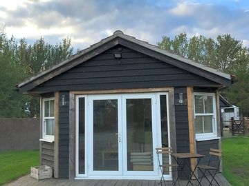 Decked area and outdoor seating