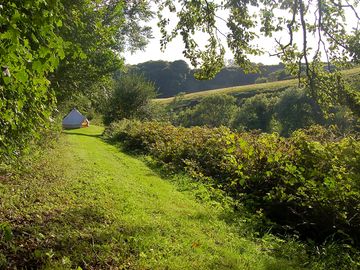 Sun of a Pitch with wondeful views over the valley beyond
