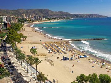 Aerial view of Benicàssim and the beach