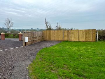 Electric grass and gravel pitch