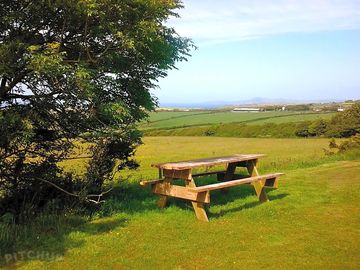 Picnic bench with lovely views