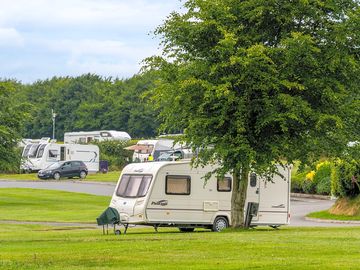 Electric grass touring caravan pitches