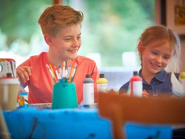 Craft activities such as build a forest friend, slate painting & pottery painting available on site.