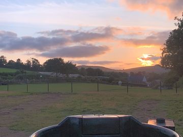 Sunset from the hot tub