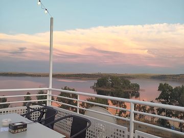 Terrace overlooking the lake
