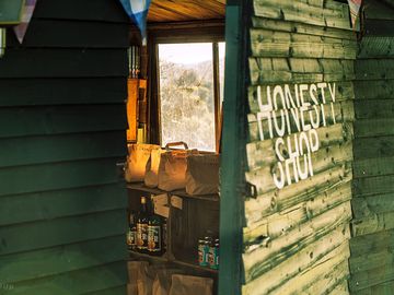 Well-stocked honesty shop