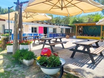 Bar and entertainment area
