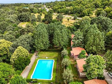 Swimming pool from above