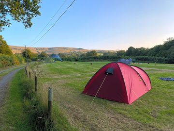 Lovely views of black mountain from your pitch