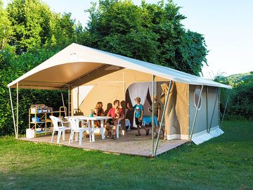 Safari tent exterior