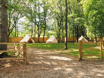 Access to the bell tents
