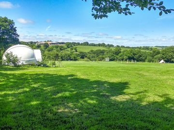 Camping pod with views