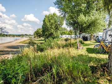Pitch at the river elbe