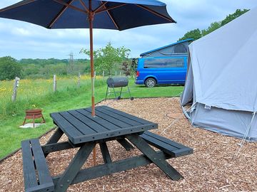 Bell tent exterior