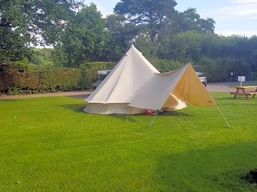 Swish tent on site