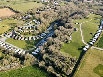 Aerial view of the site