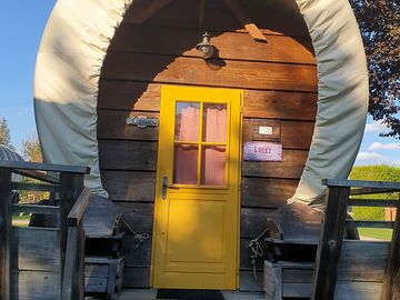 Extérieur - chariot lucky luke