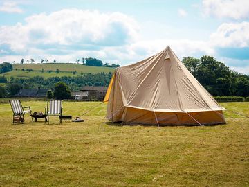 Pitching a tent