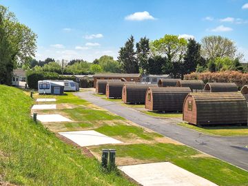 Hardstanding and grass pitches