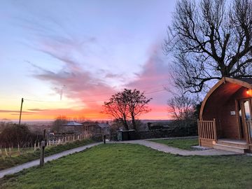 View at sunset