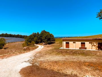 Parking area and solar farm