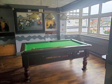 Pool table in the bar