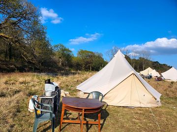 Outside the Bell Tent