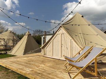 Bell tent exterior