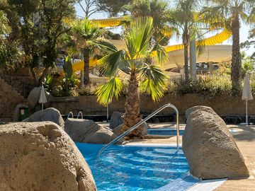 The outdoor swimming pool