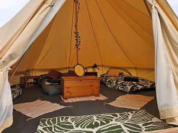 Bell tent interior