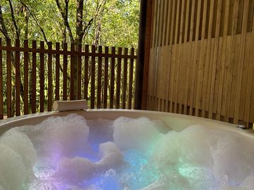 Jacuzzi en la terraza