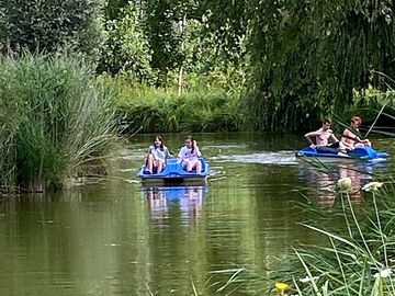 Pedalo on the lake