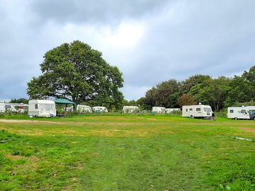 View across the campsite