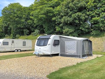 Fully-serviced hardstanding touring pitch