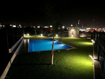 Pool at night
