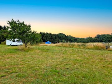 Camping area at night
