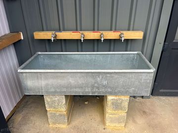 Drinking water, hand and pot washing station