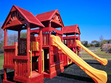Rainbow tower play area