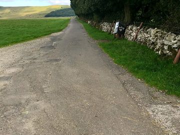 Road towards the site