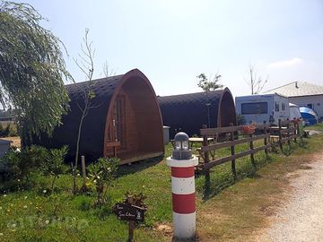 Camping pod exterior