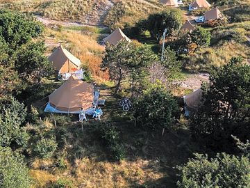Aerial view of the site